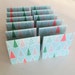 Mini Cards 24 Christmas Trees Winter - blank for thank you notes 3 x3