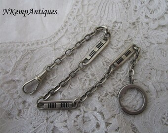 Antique enamel watch chain 1910