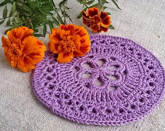 Dollhouse rug Miniature rug Circle area rug Mini crochet carpet Little dollhouse decor Modern dollhouse Dolls living room Dollhouse bedroom