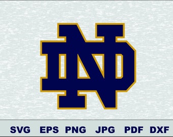 Notre Dame Fighting Irish Svg DFX Eps Vector Cut File Silhouette Studio Cameo Cricut Design Template Stencil Vinyl Decal