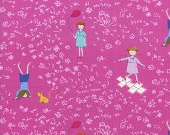 Hello Petal Aneela Hoey Playtime raspberry moda fabric FQ or more