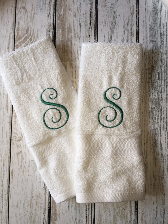 Hand Towel with monogram towel initial initials monogram