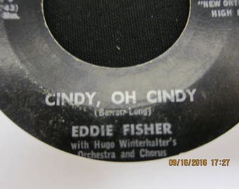 Eddie Fisher - Around the World & Cindy, Oh Cindy - RCA Victor - 45 RPM