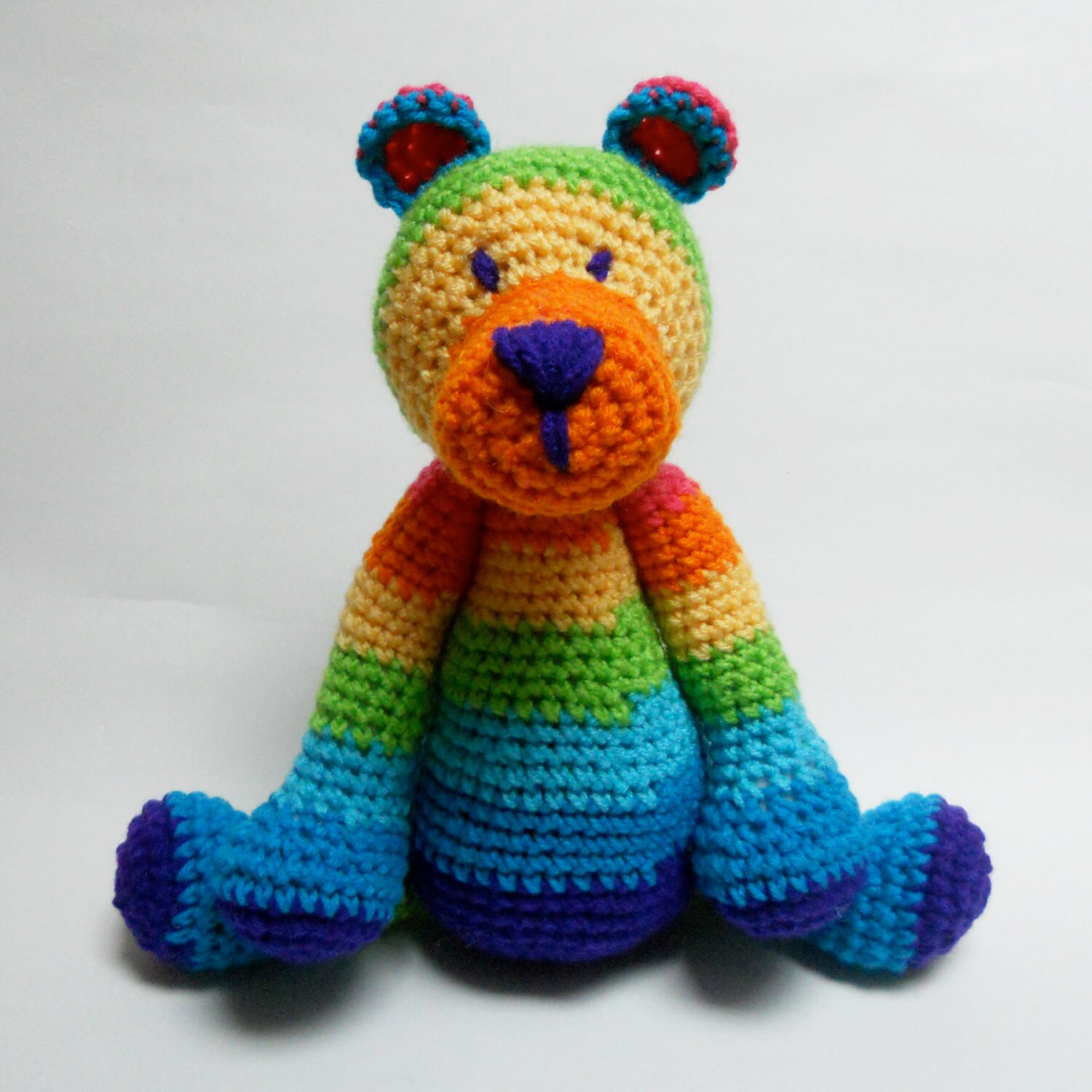 rainbow teddy bear