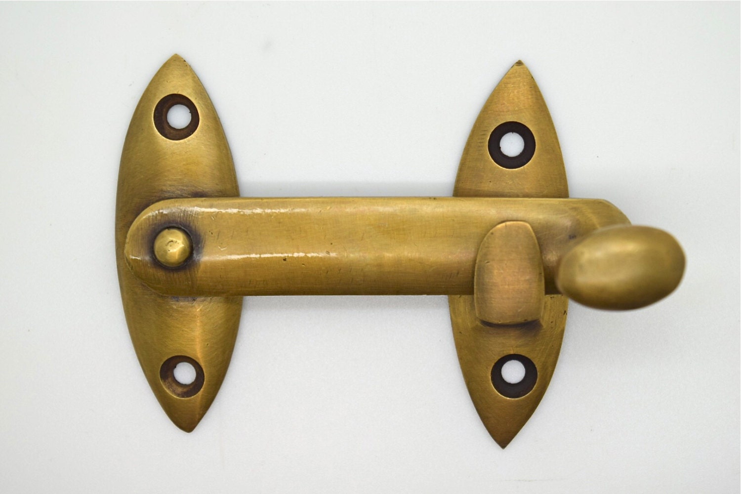 cupboard hook catch. Door cabin hooks. art deco brass.