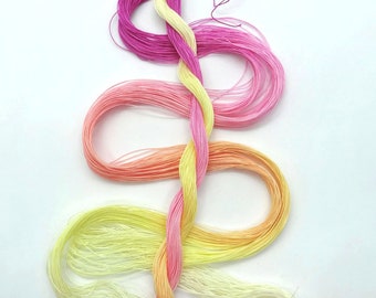 Size 80 "Peace" hand dyed thread 6 cord cordonnet tatting crochet cotton