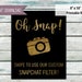 Snapchat filter sign - Wedding snap chat- Wedding Filter - gold INSTANT DOWNLOAD 8" x 10"
