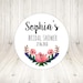 30 Bridal Shower Wedding Stickers Custom Personalized Bridal Stickers Round Floral Wedding Stickers Gift Wedding Favor Stickers