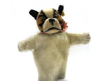 Steiff Dog "Bully" / Hand puppet Mod. 317