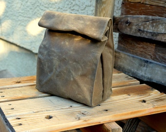 Waxed Canvas Lunch Tote Waxed Canvas Lunch Bag