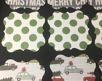 Christmas Tags lot of 12 2" Tags