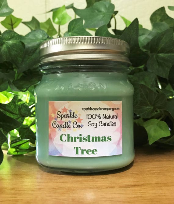CHRISTMAS TREE Soy Candle Pine Scented Candle Holiday
