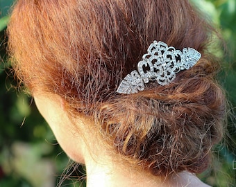 Art Deco Hair Comb , Gatsby Headpiece, Vintage Style Crystal Hair Comb, Art Deco headpiece, Bridal Headpiece, Wedding Hair Comb