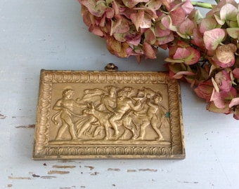 Gilt bronze plaque - Attractive neo-classical french gilded bronze decorative plaque