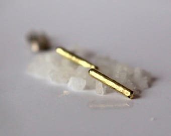 AIRIE Brass Hammered Earrings