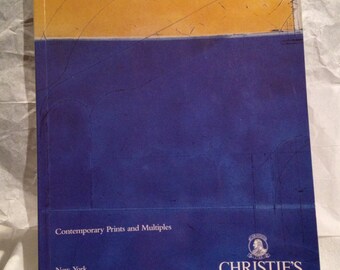 Christie's Auction House Art Catalog Contemporary Prints