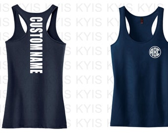 Custom name Racer back Tank