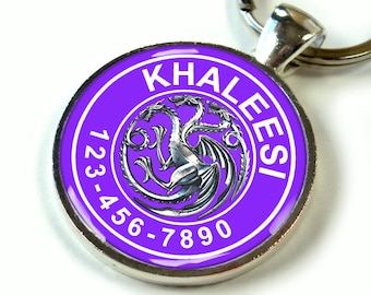 Pet tags Game of thrones targaryen custom pet id tag unique pet id tag dog tag cat tag