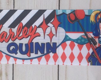 3 inch Harley Quinn INSPIRED Ribbon