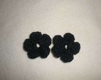 Crochet flowers applique