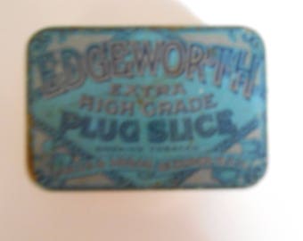 Vintage Edgeworth Extra High Grade Plug Slice Smoking Tobacco Tin