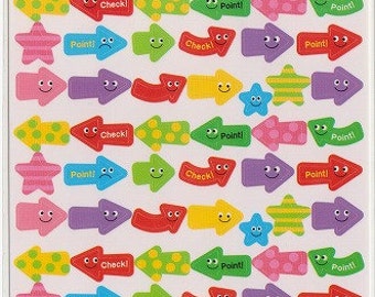 Arrow Schedule Stickers - Japanese Planner Stickers - Reference C3497