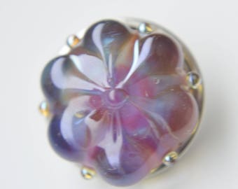 Collectable Artisan Handmade Lampwork Glass Snap Charm - Interchangeable Jewellery - Snap, Popper, Chunk, Button