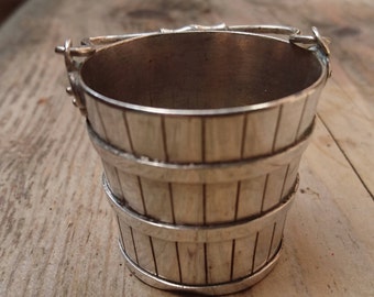 Vintage silver bucket /pail