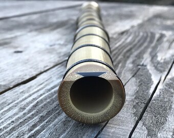 1.6 Shakuhachi Flute ~ key of E ~ Meditation model, Bindings **Mindfulness Meditation Tool, Mind Yoga accessories, Peaceful, Zen Buddhist