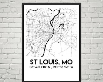 Map Poster of St Louis, Mo (Downloadable)