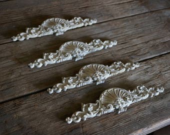 Rococo Decorative Embelishment, French Provencial Decorative Piece, Accent Piece, Shabby Chic Trim and Molding, Architectural Salvage