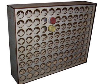 Wood Paint Bottle Rack Organizer for Vallejo Paint - 108 Bottle Wall Mountable - 17ml / 0.574838oz Bottle Version