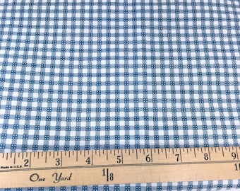 Navy Blue, Cream, Gingham, Checks, Picnic and Fairgrounds, DS Quilts Collections by Denyse Schmidt for Fabric Traditions, 60 Inches