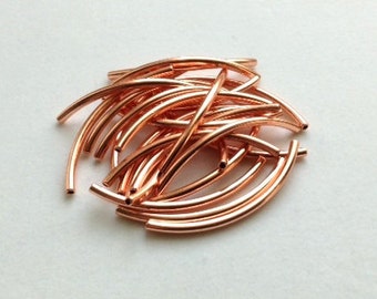 1mm-ID Copper Plated Tubes - 24 pieces