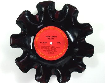 Janis Joplin Vinyl Record Bowl Vintage LP Album Rare 1971 (Pearl) Red Label