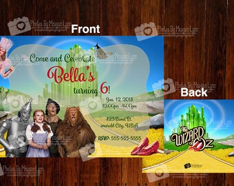 Wizard Of Oz birthday Invitations *DIGITAL*