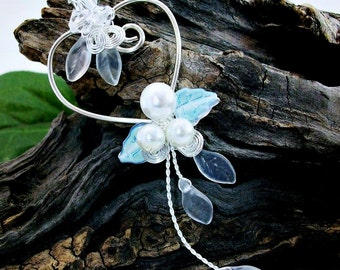 Winter Heart Wedding Necklace Withywindle Collection