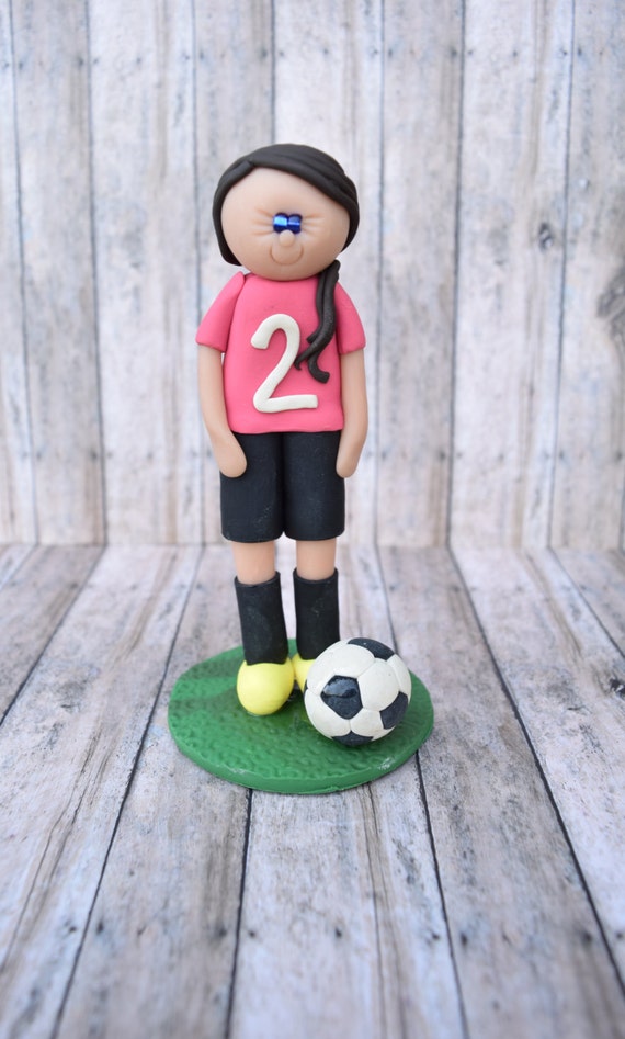Soccer Player Cake topper soccer cake topper personalized