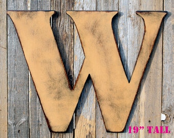 Large Letter Wood Letters Distressed Letter Capital Letter Giant Wood Letter Large Initial Wall Letter Large Wooden Letters Monogram Letter