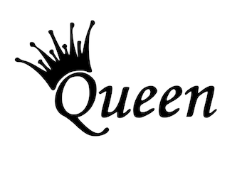 Queen crown decal | Etsy