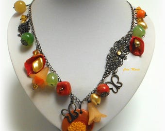 CREOLE atmosphere - Necklace in warm colors