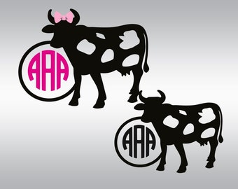 Download Cow svg Cow with bow svg Heifer svg Farm animal svg