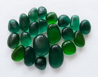 English Sea glass - Bluey Greens / Greens - Lot DC1255