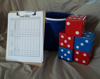 Yard Dice Yardzee (Yahtzee) custom colors