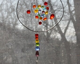 Glass Bead Daydream Catcher