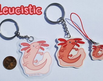Axolotl Keychains (7 Different Morphs/Colors)
