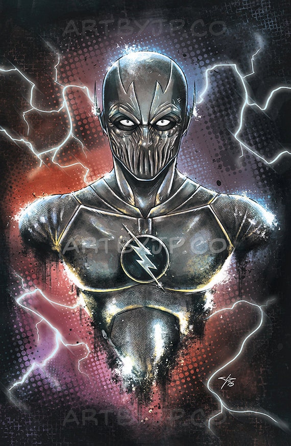 The Flash Zoom CW Bust Painting 11x17 Poster Print