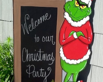 The Grinch Christmas Yard Art Sign