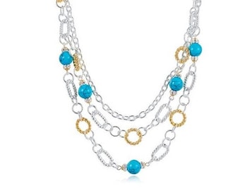 Layered Turquoise Necklace