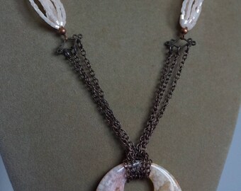 Marble Donut Necklace